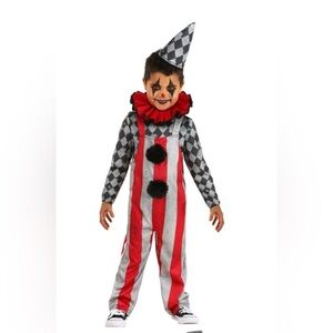 Toddler wicked circus clown Halloween costume